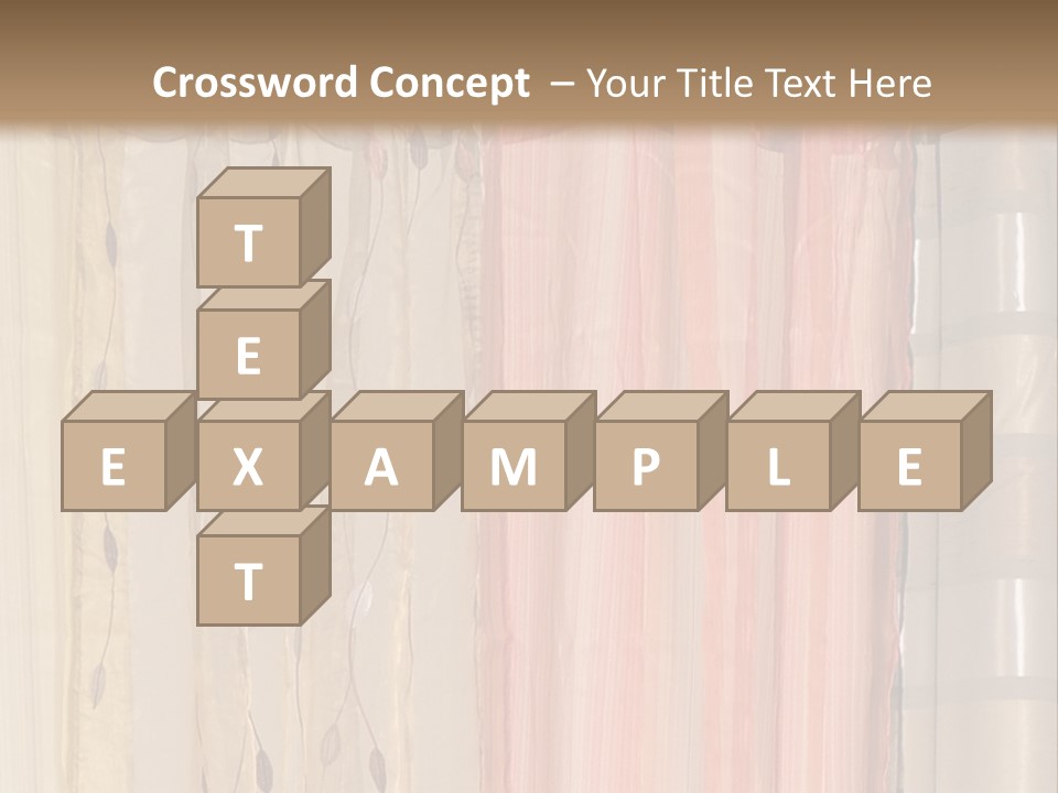 Colorful Textile Tall PowerPoint Template