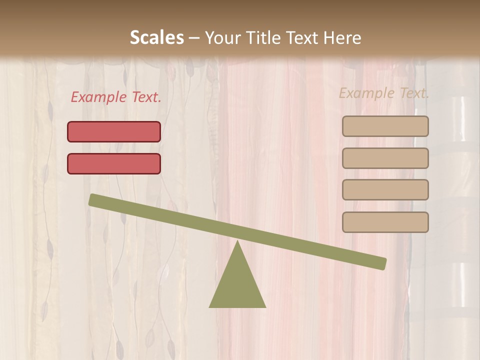 Colorful Textile Tall PowerPoint Template