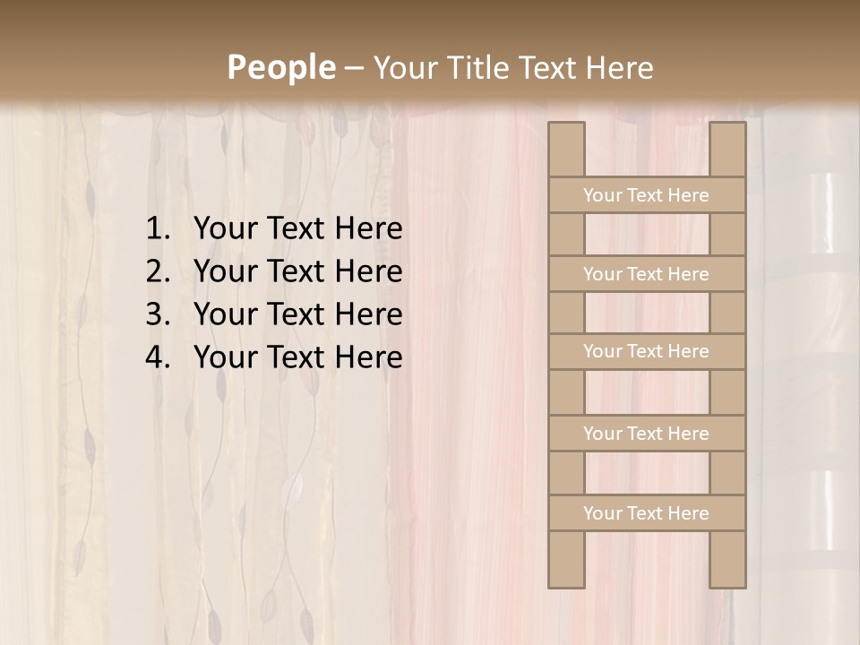 Colorful Textile Tall PowerPoint Template