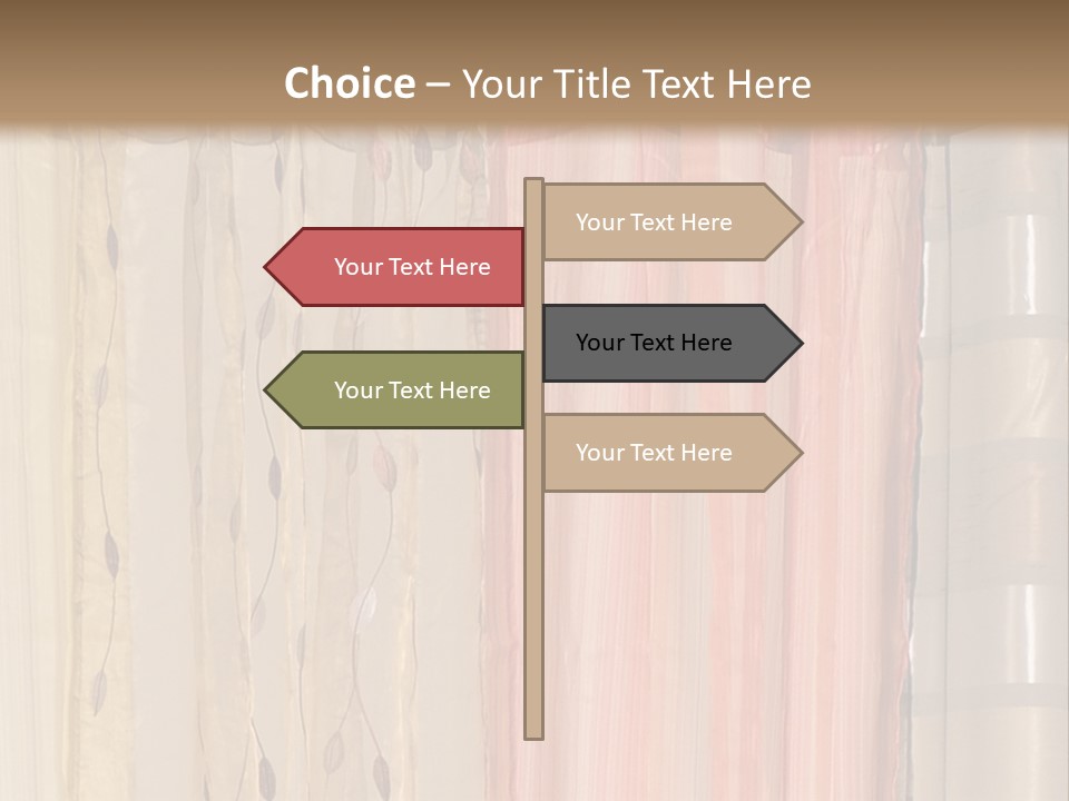 Colorful Textile Tall PowerPoint Template