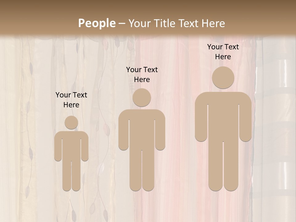 Colorful Textile Tall PowerPoint Template