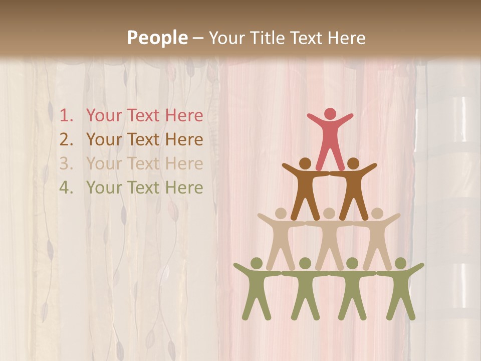 Colorful Textile Tall PowerPoint Template