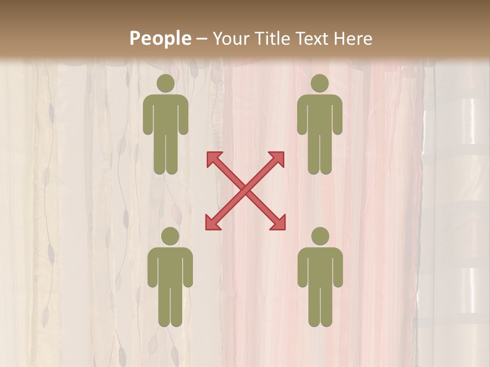 Colorful Textile Tall PowerPoint Template