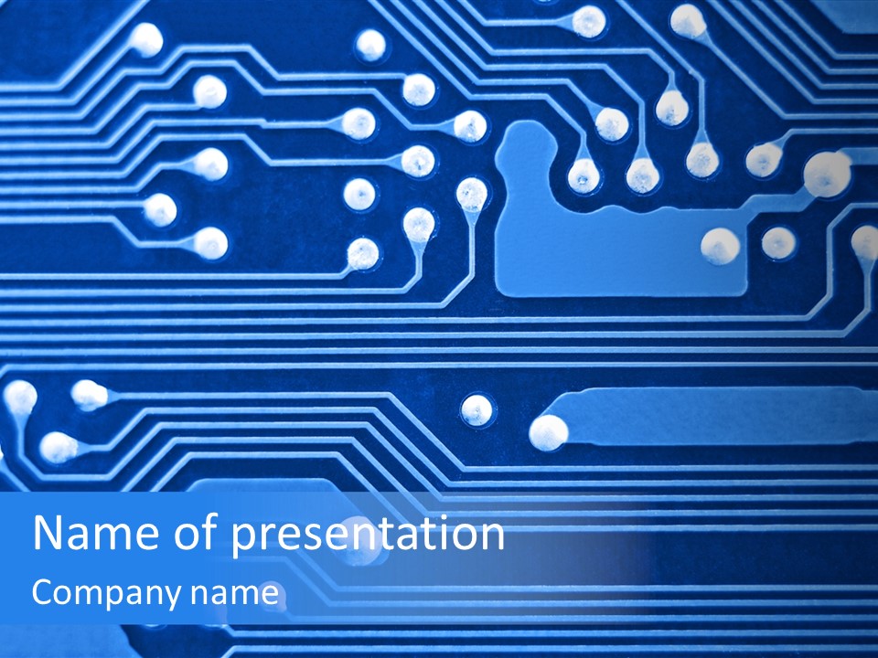 File Chip Microcircuit PowerPoint Template