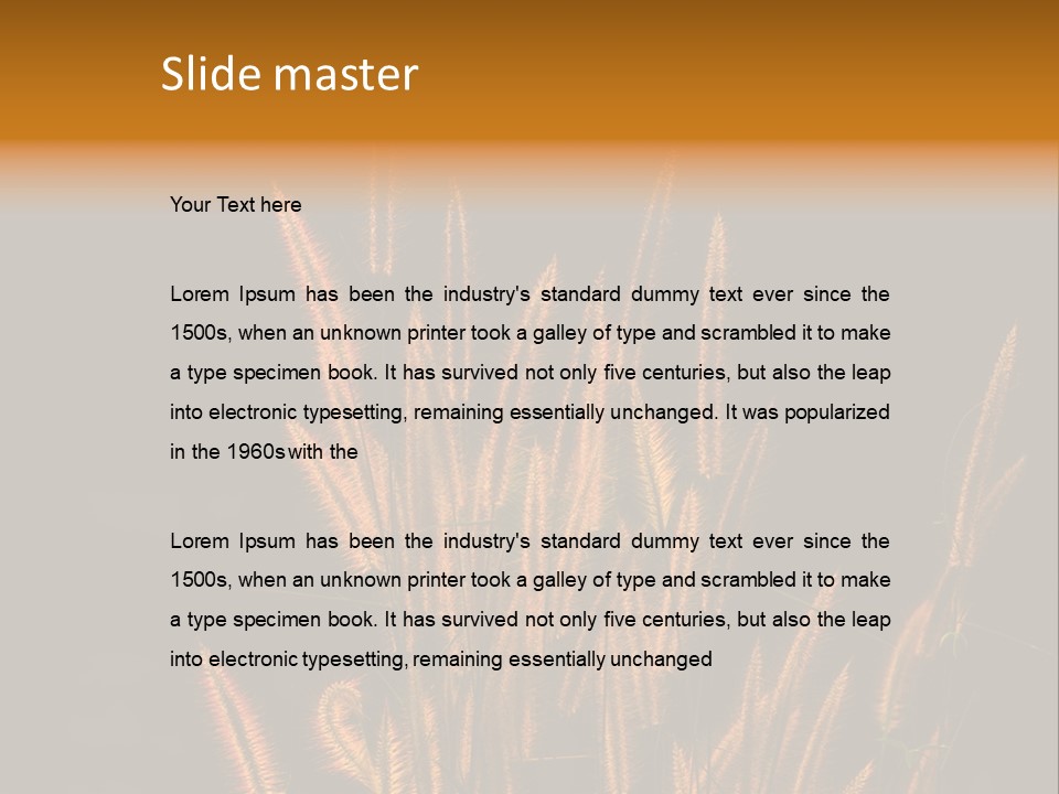 Spring Wallpaper Clover PowerPoint Template