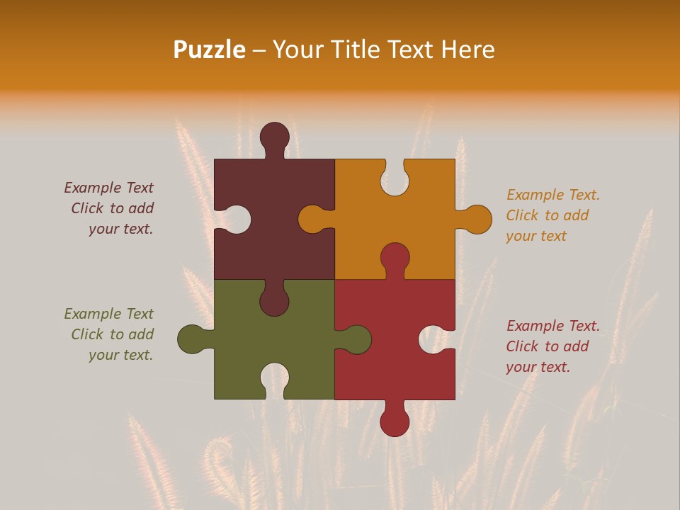 Spring Wallpaper Clover PowerPoint Template