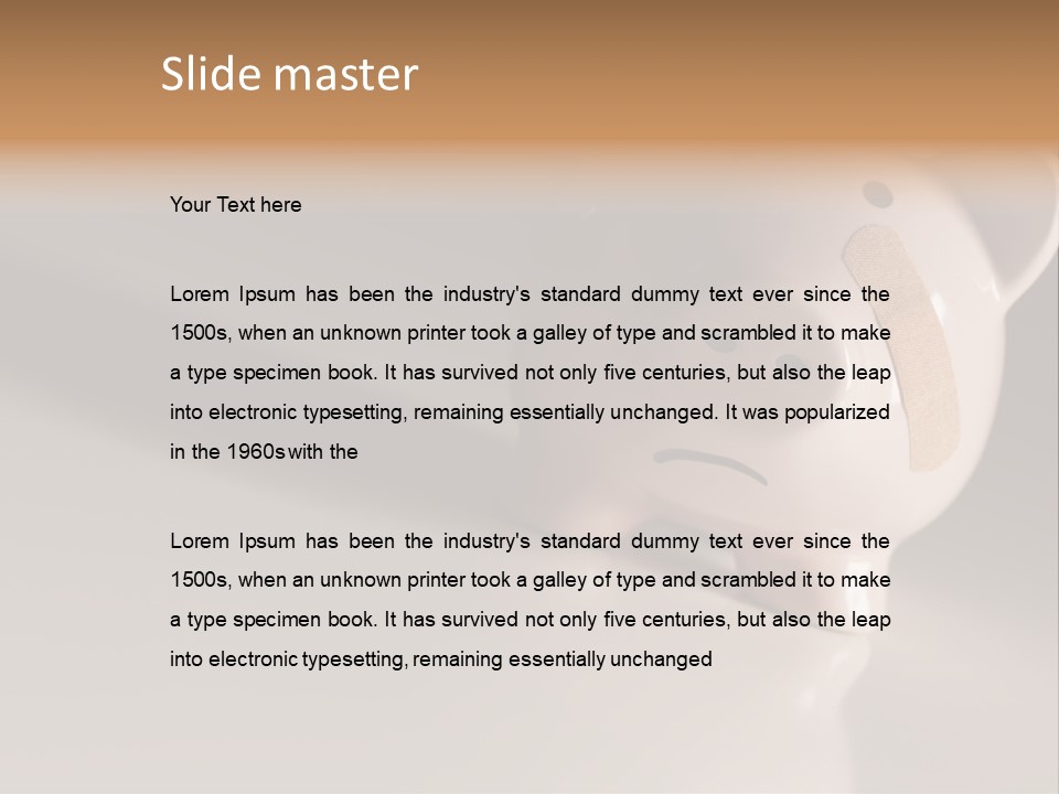 Recession Unhappy Pink PowerPoint Template