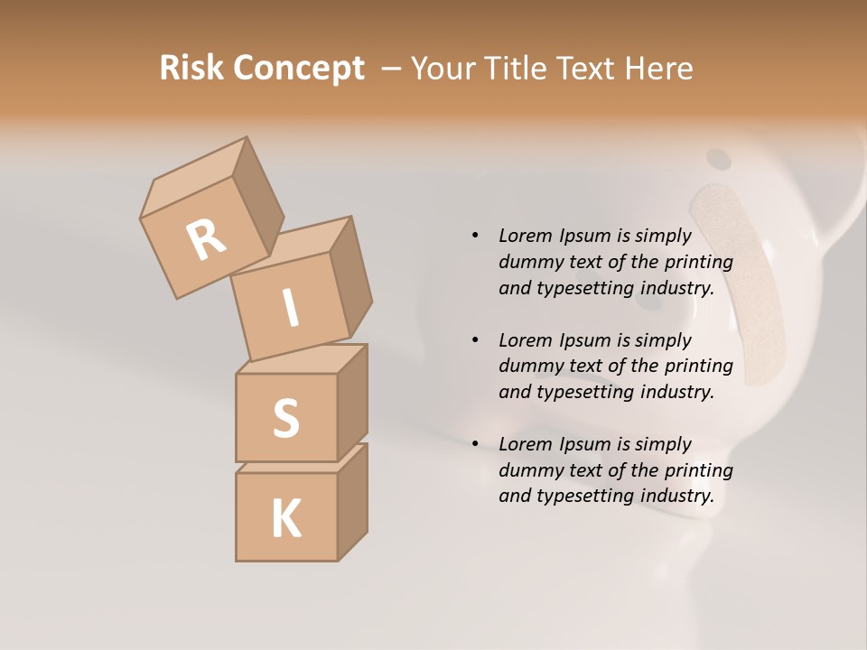 Recession Unhappy Pink PowerPoint Template