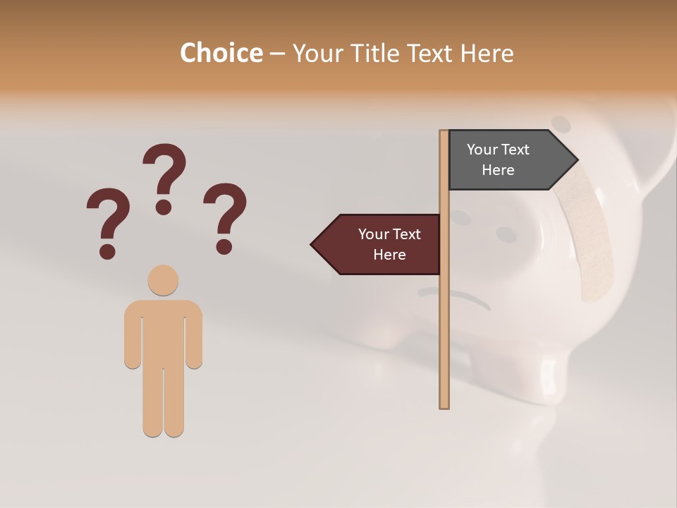 Recession Unhappy Pink PowerPoint Template