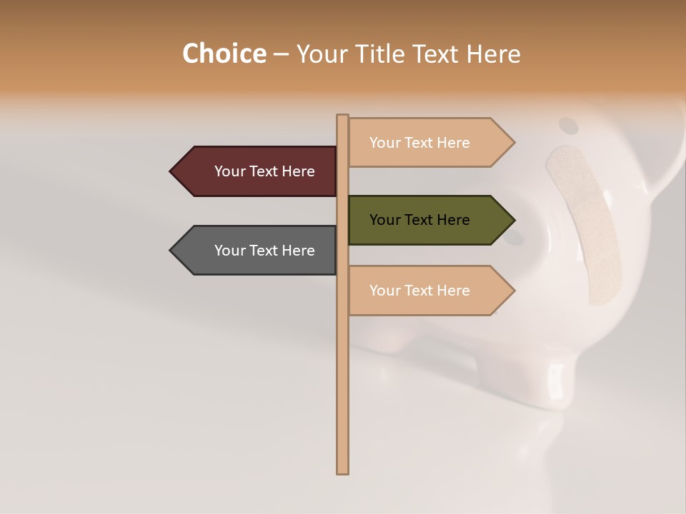 Recession Unhappy Pink PowerPoint Template