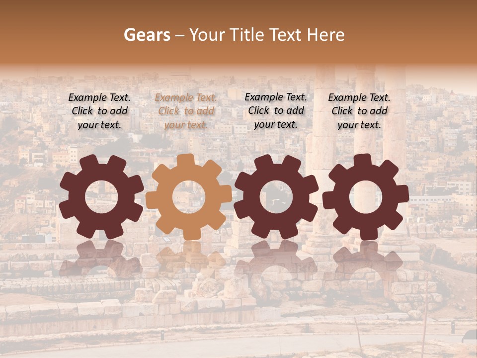 World Asia Pillar PowerPoint Template