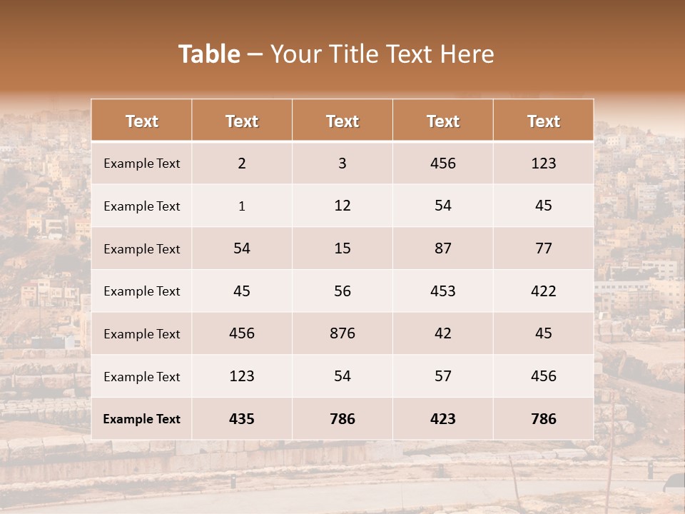 World Asia Pillar PowerPoint Template