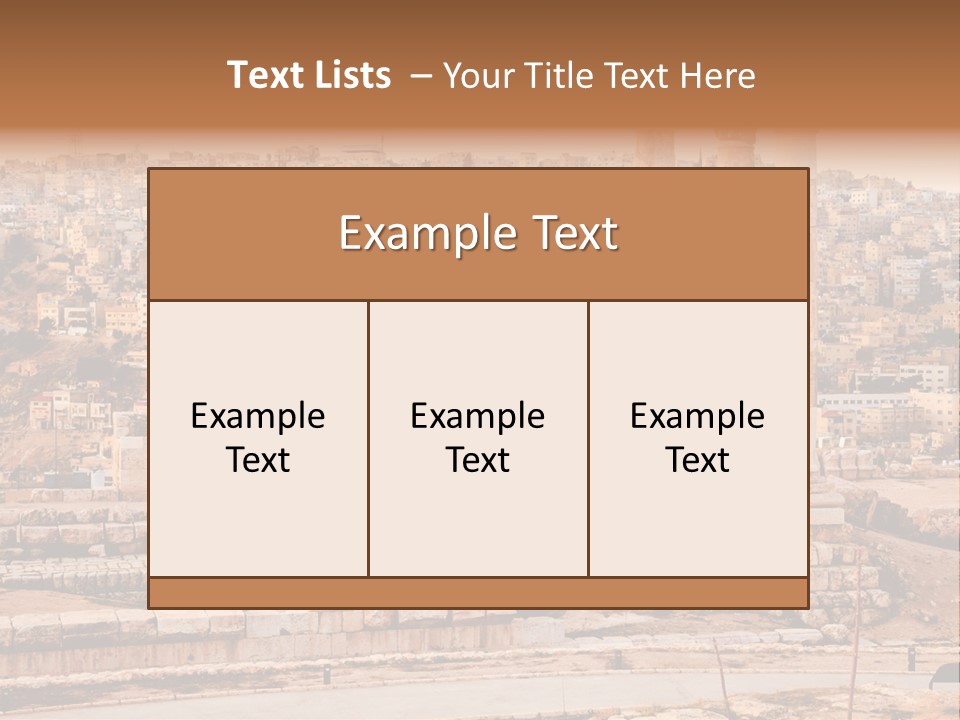 World Asia Pillar PowerPoint Template