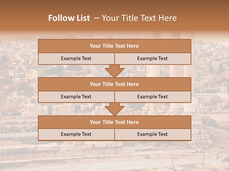 World Asia Pillar PowerPoint Template