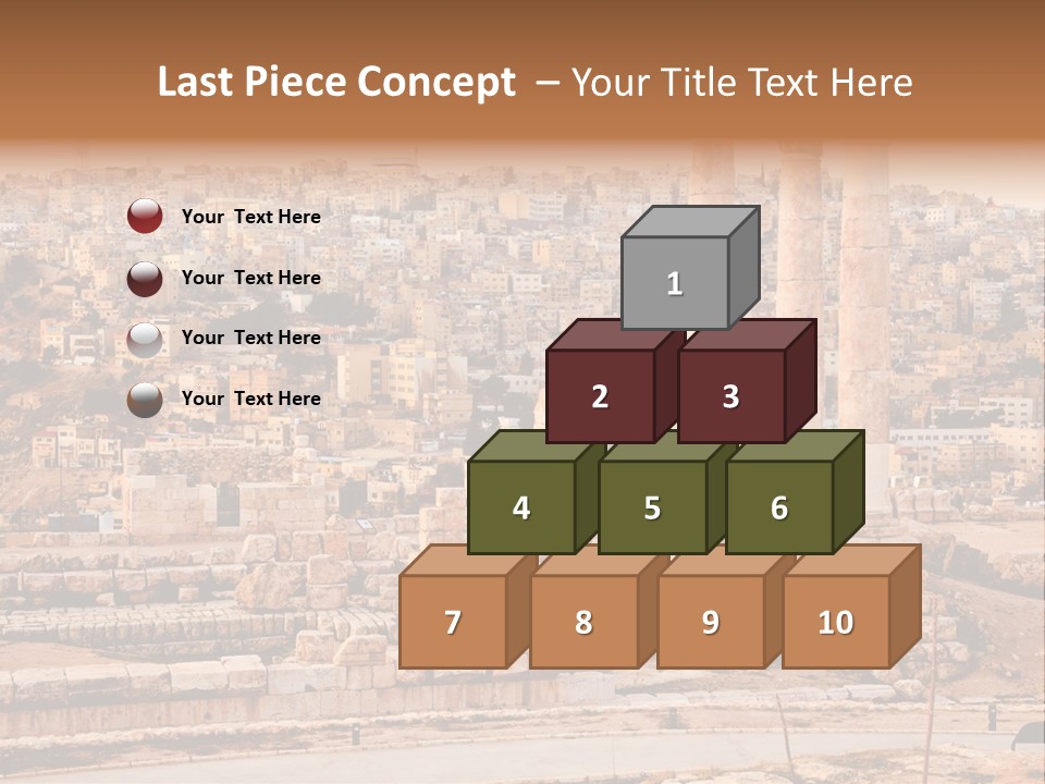 World Asia Pillar PowerPoint Template