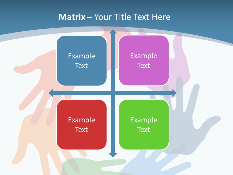 Violet Green Symbol PowerPoint Template