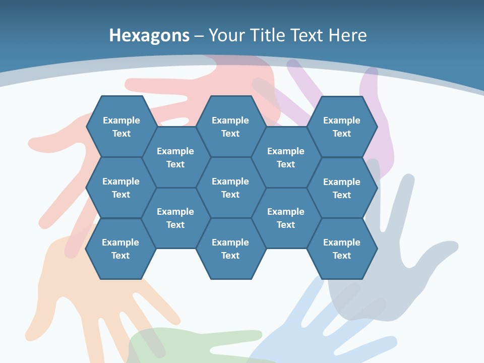 Violet Green Symbol PowerPoint Template