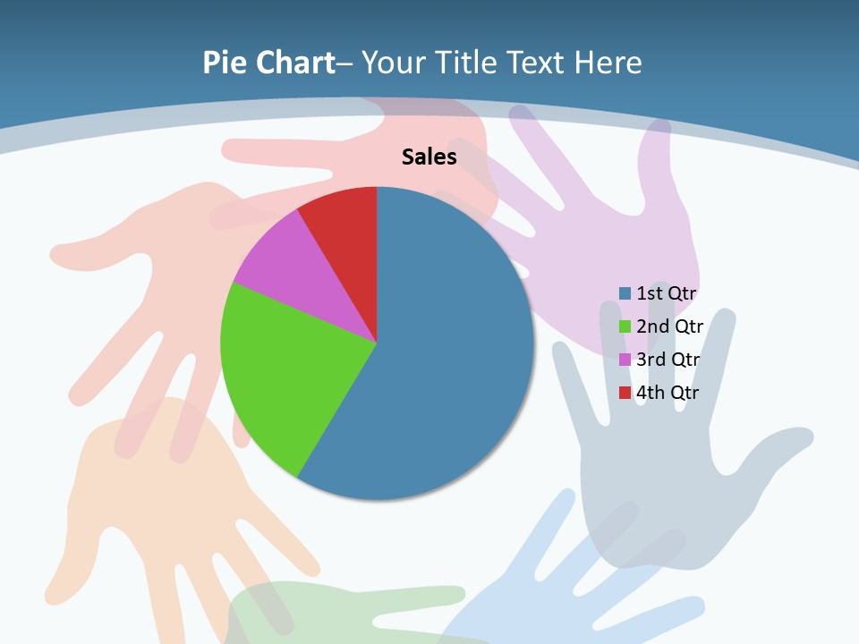 Violet Green Symbol PowerPoint Template