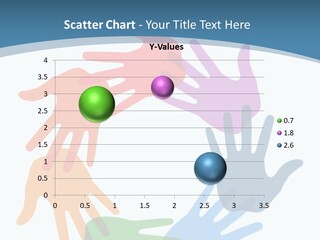 Violet Green Symbol PowerPoint Template