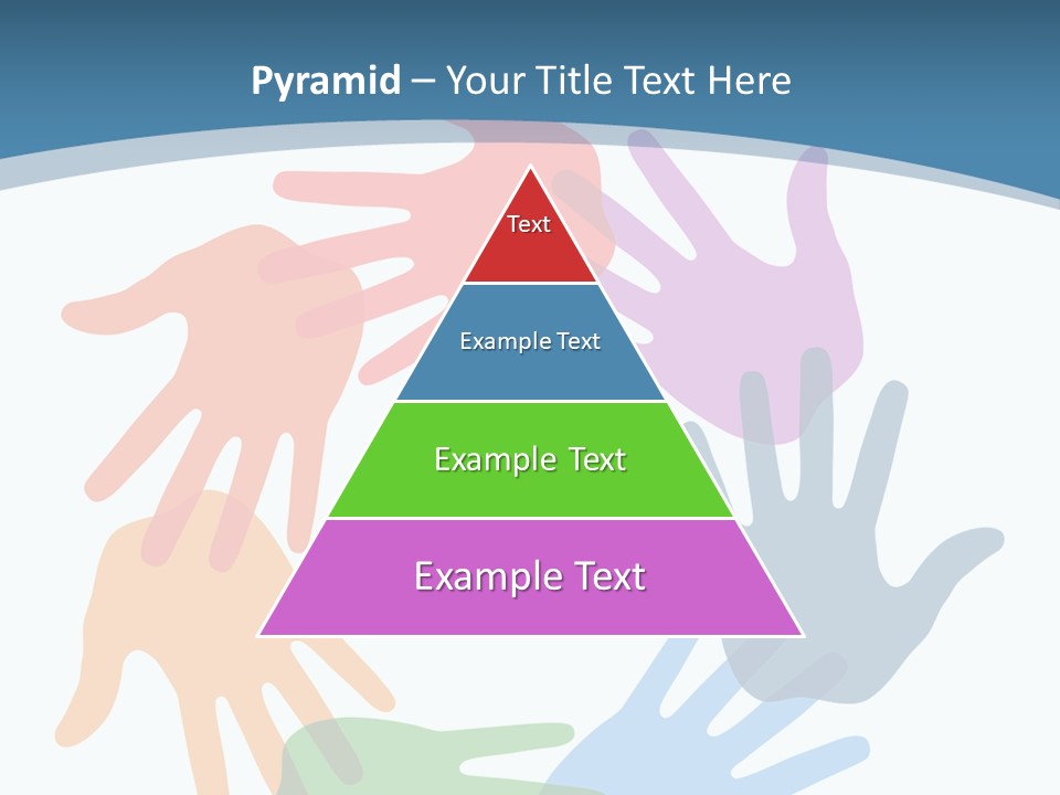 Violet Green Symbol PowerPoint Template