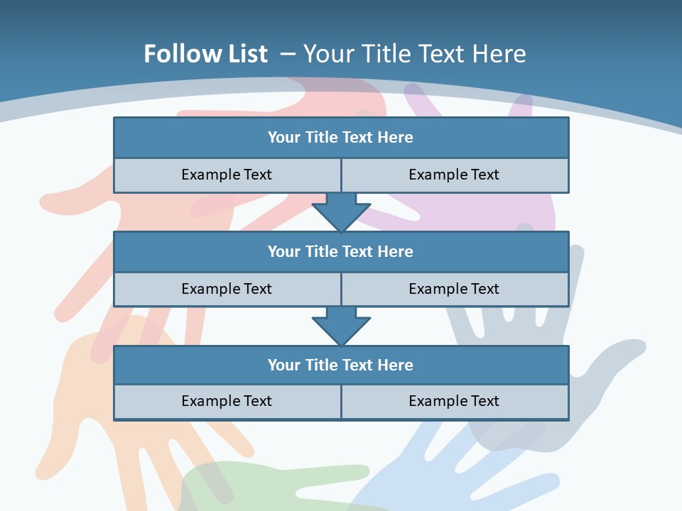 Violet Green Symbol PowerPoint Template