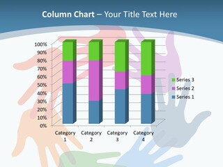 Violet Green Symbol PowerPoint Template