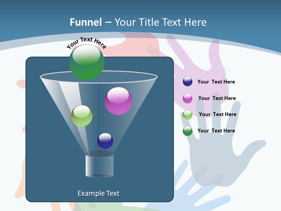 Violet Green Symbol PowerPoint Template