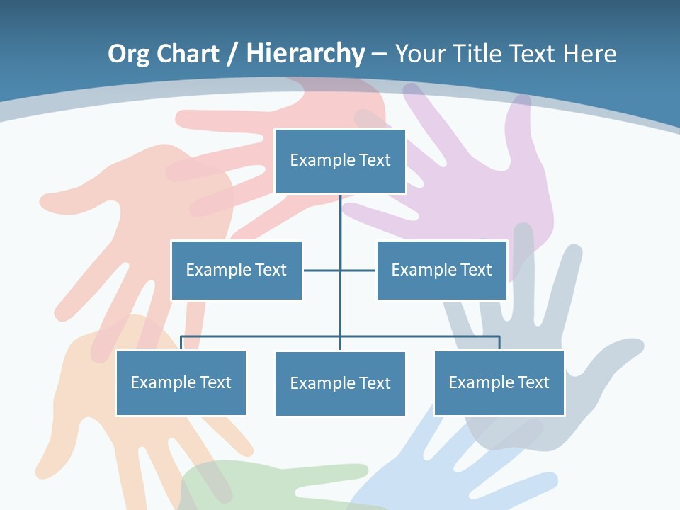 Violet Green Symbol PowerPoint Template