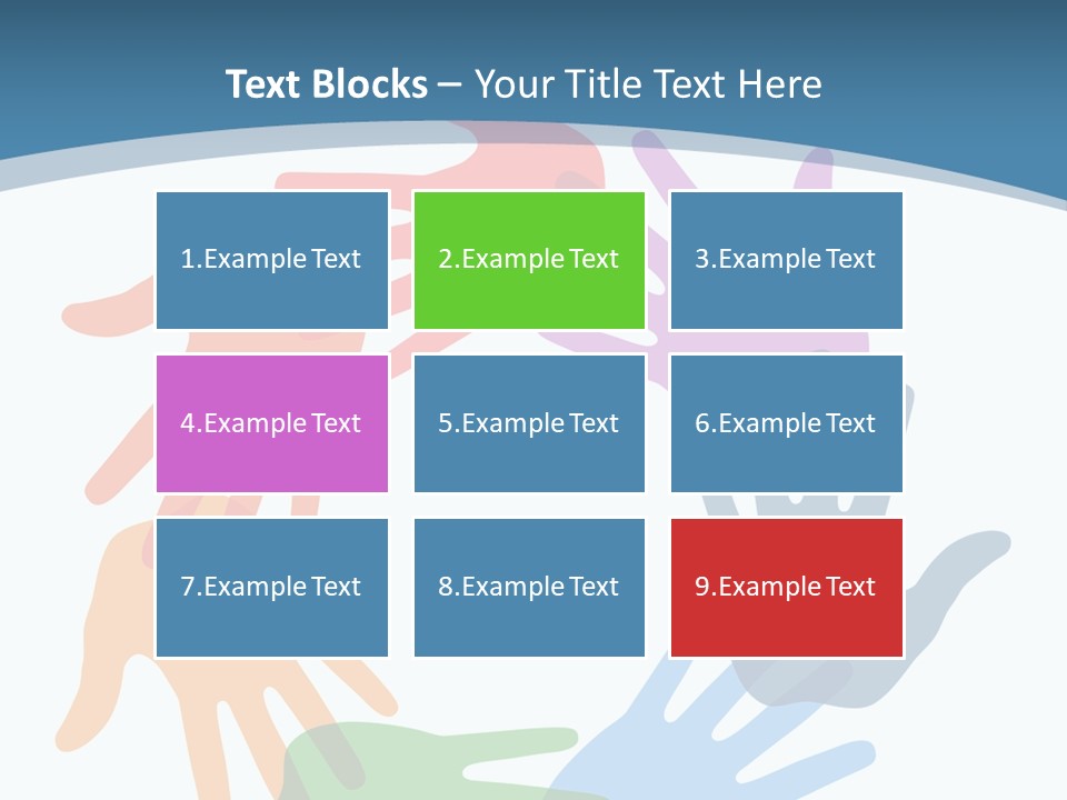 Violet Green Symbol PowerPoint Template