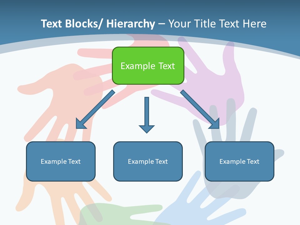 Violet Green Symbol PowerPoint Template