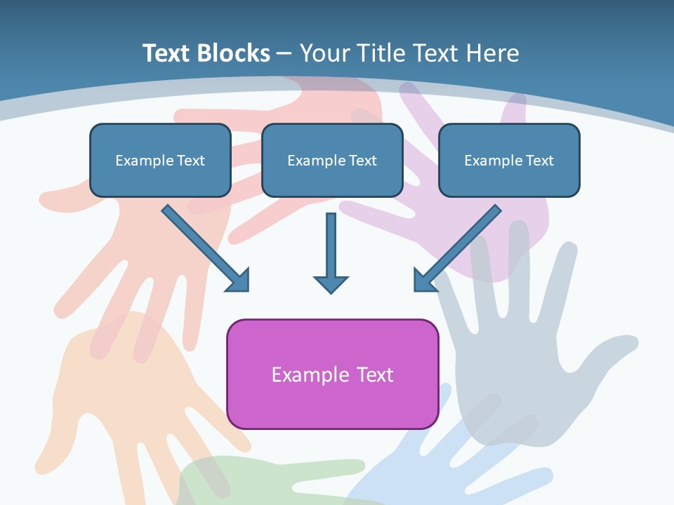 Violet Green Symbol PowerPoint Template
