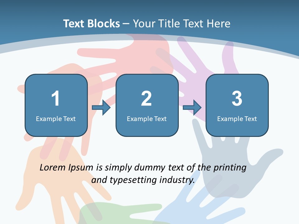 Violet Green Symbol PowerPoint Template
