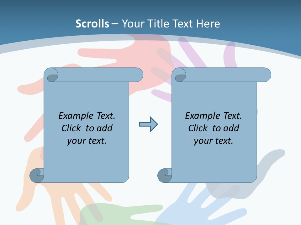 Violet Green Symbol PowerPoint Template