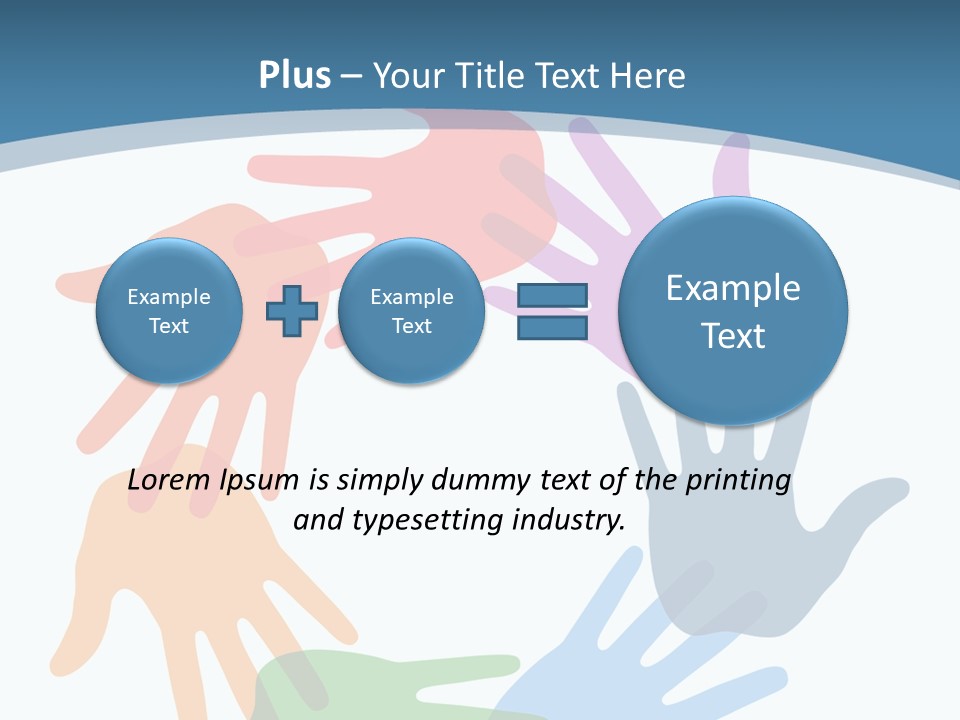 Violet Green Symbol PowerPoint Template