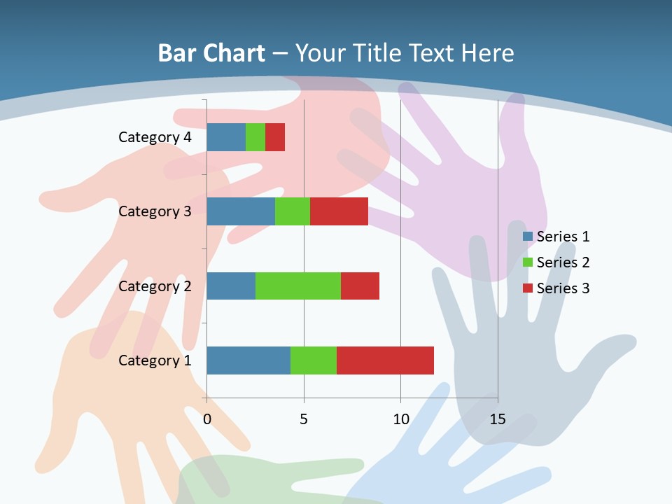 Violet Green Symbol PowerPoint Template