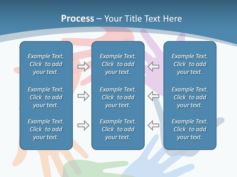 Violet Green Symbol PowerPoint Template