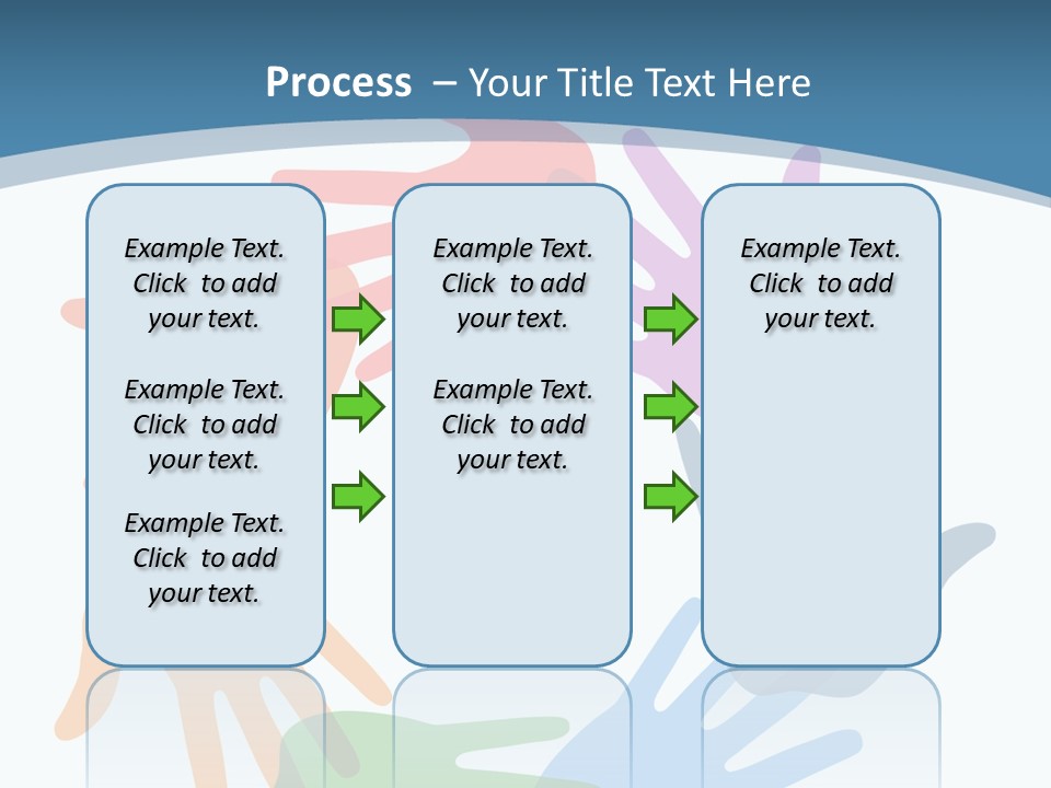 Violet Green Symbol PowerPoint Template