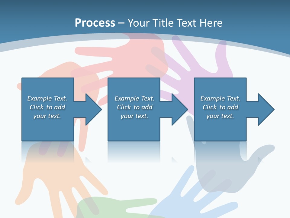 Violet Green Symbol PowerPoint Template