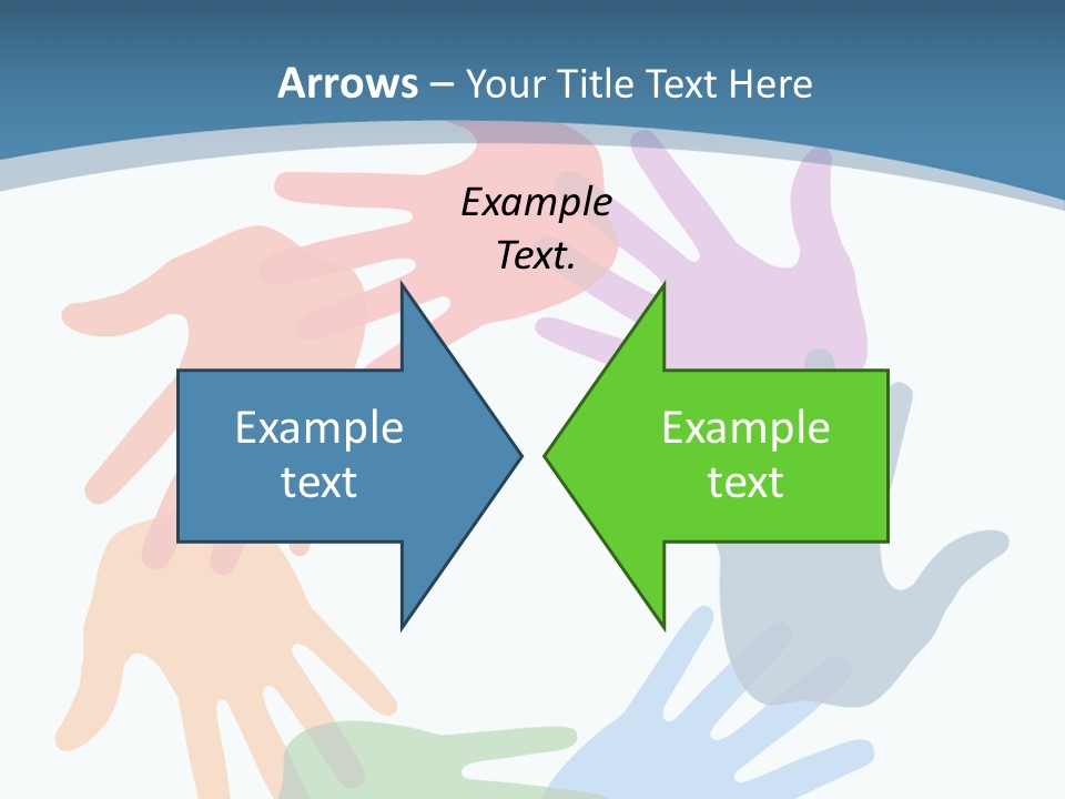 Violet Green Symbol PowerPoint Template