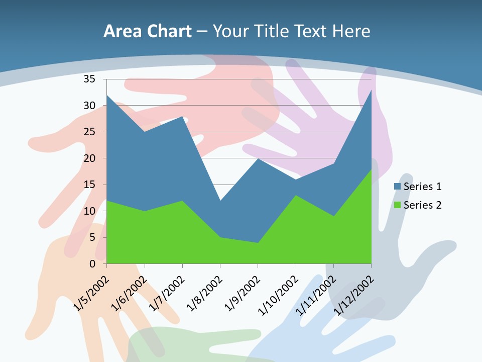 Violet Green Symbol PowerPoint Template