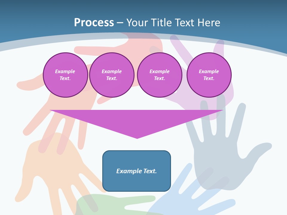 Violet Green Symbol PowerPoint Template