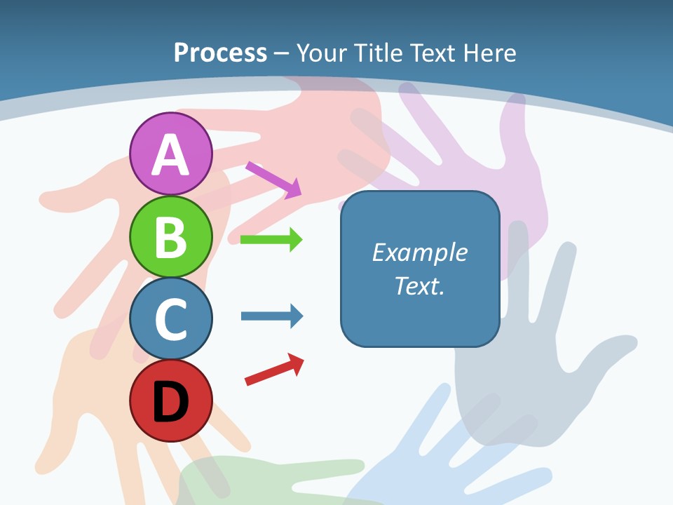 Violet Green Symbol PowerPoint Template