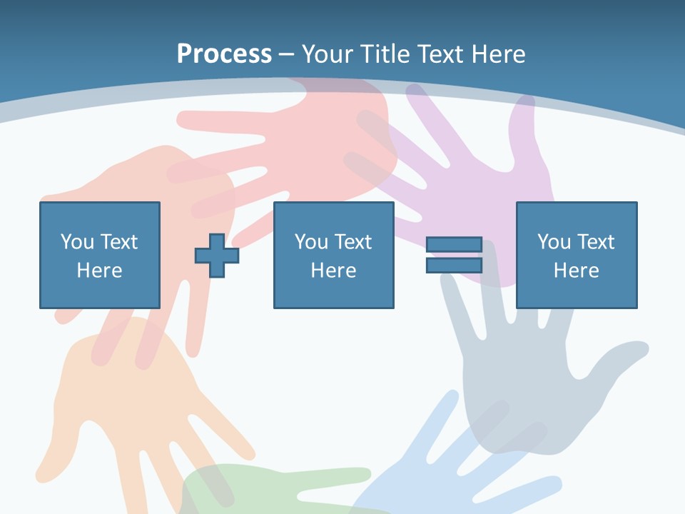 Violet Green Symbol PowerPoint Template