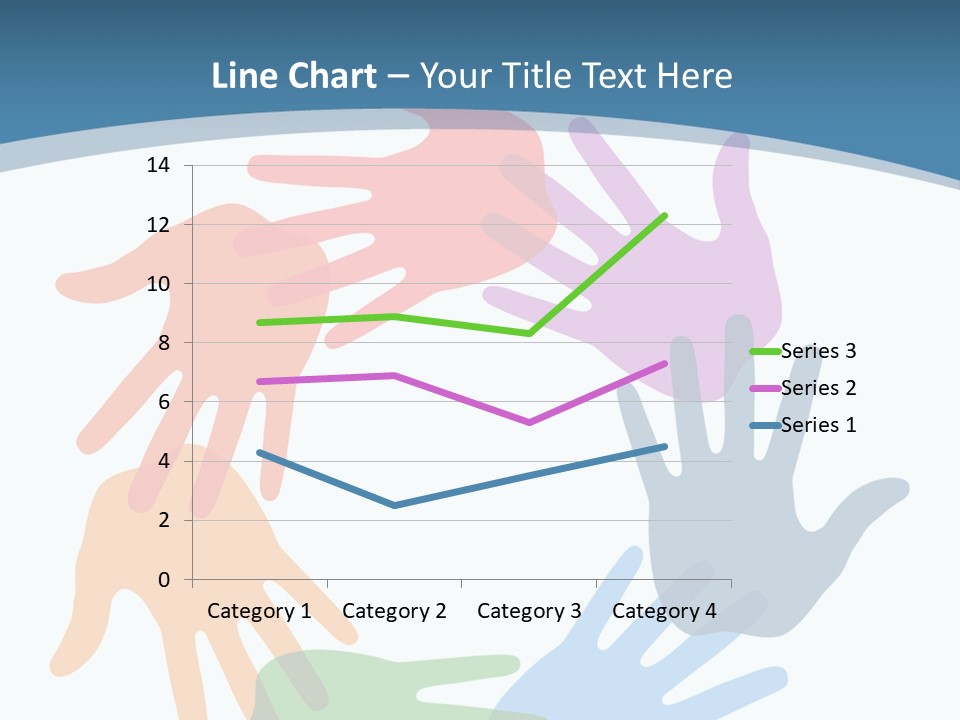 Violet Green Symbol PowerPoint Template