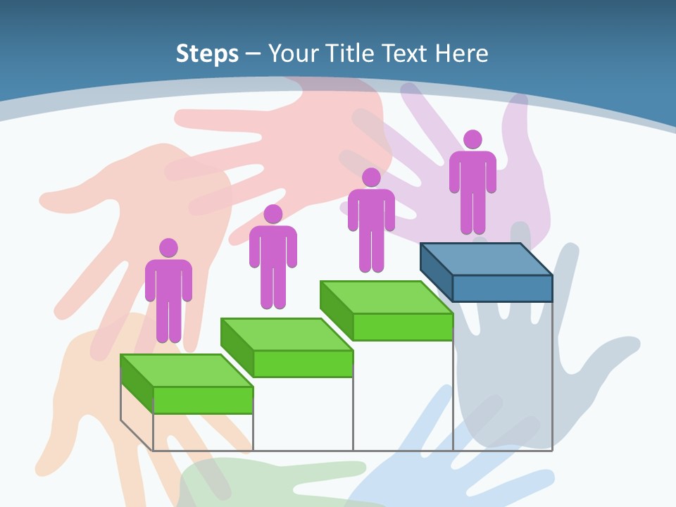 Violet Green Symbol PowerPoint Template