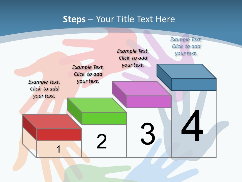 Violet Green Symbol PowerPoint Template