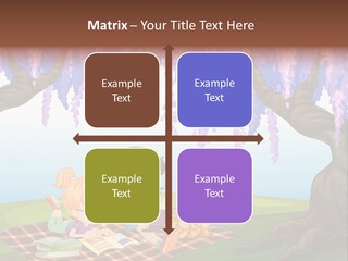 Scene Trees Drawing PowerPoint Template