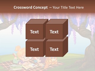Scene Trees Drawing PowerPoint Template