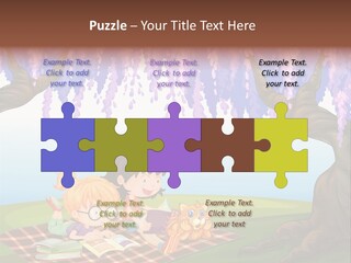 Scene Trees Drawing PowerPoint Template