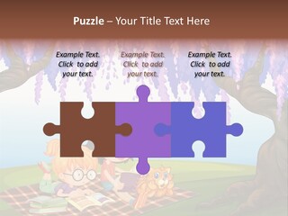 Scene Trees Drawing PowerPoint Template